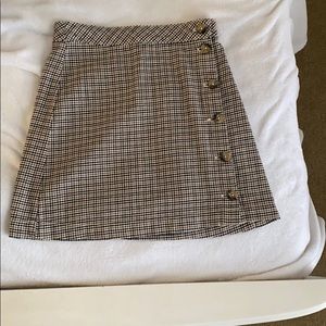 plaid mini skirt